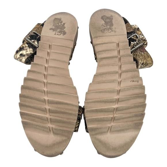 AGL Attilio Giusti Leombrum Leather Python Snake Print Sandal Women EU 40 US 9.5 - Picture 12 of 15